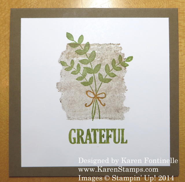 Easy to Make Fall Grateful Card