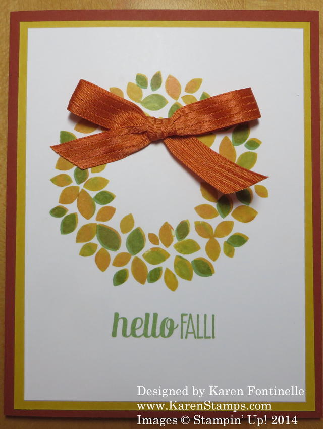 Fall Wondrous Wreath Card