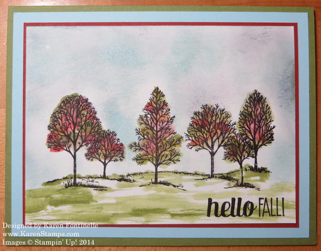 Lovely As a Tree Easy Fall Card