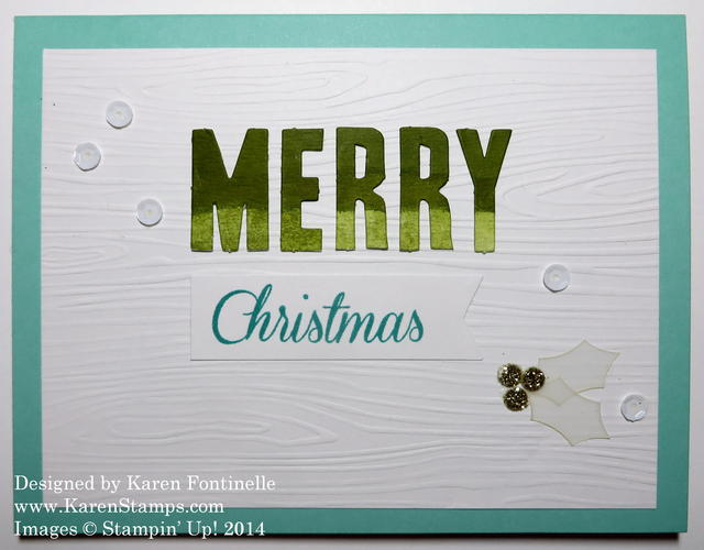 Watercolor Winter Kit Merry Christmas Card