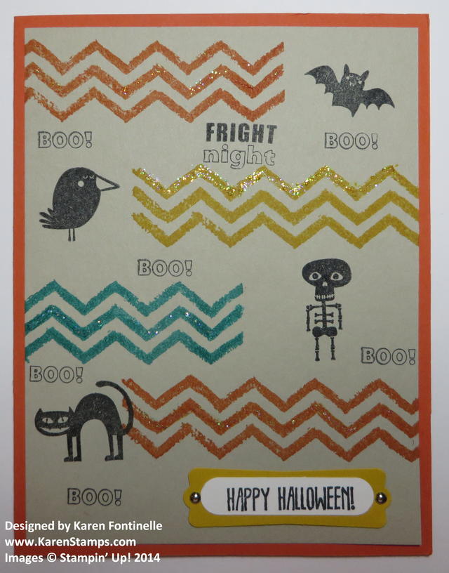 Work of Art and Freaky Friends Halloween Card