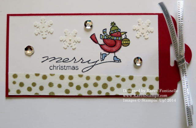 For The Birds Easy Christmas Tag