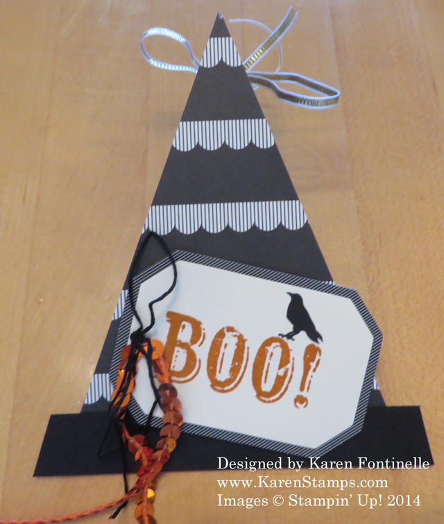 Triangle Box Witch's Hat Treat Box