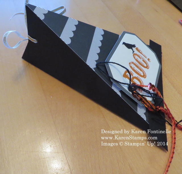 Triangle Box Witch's Hat Treat Box side