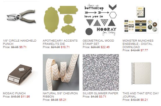 Stampin' Up! Weekly Deals Oct 7 2014