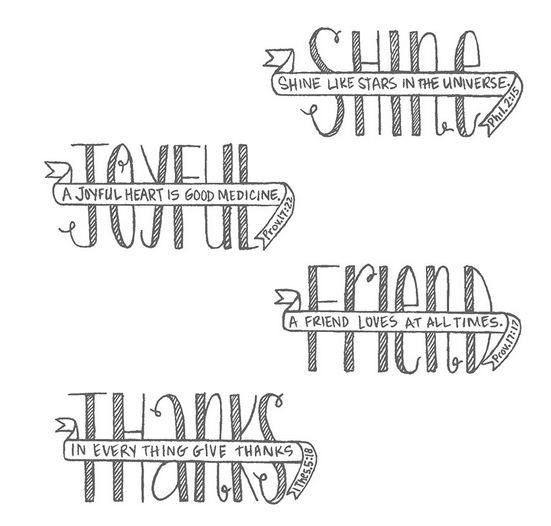 Banner Blessings Photopolymer Stamp Set