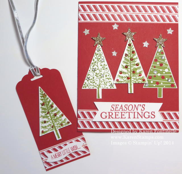Festival of Trees Tag and Christmas Card