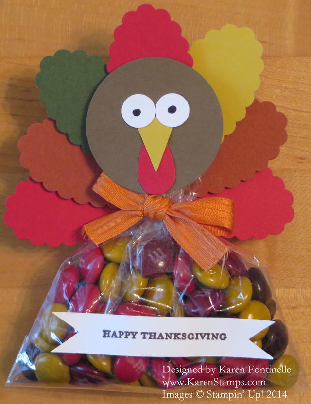 Thanksgiving Turkey Candy Favor