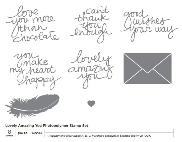 Lovely Amazing You Photopolymer Stamp Set