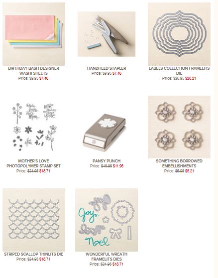 Stampin' Up! Weekly Deals April 14, 2015