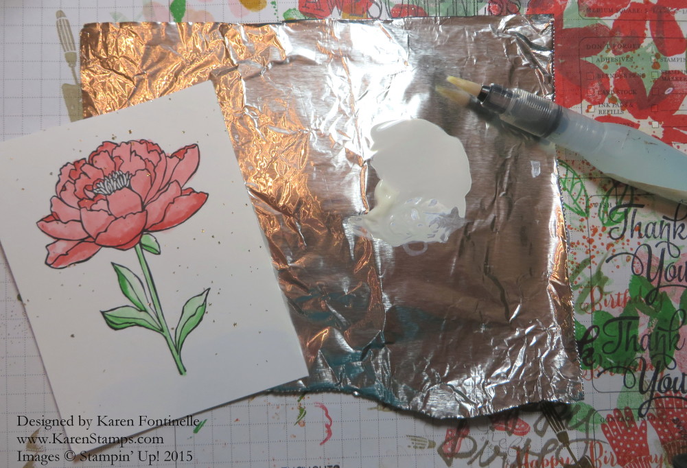 You've Got This Flower Card Gold Glitter Splatter Technique You've Got This Flower Card Gold Glitter Splatter Technique