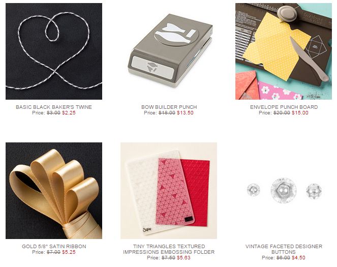 Stampin' Up! Weekly Deal Aug 18 2015