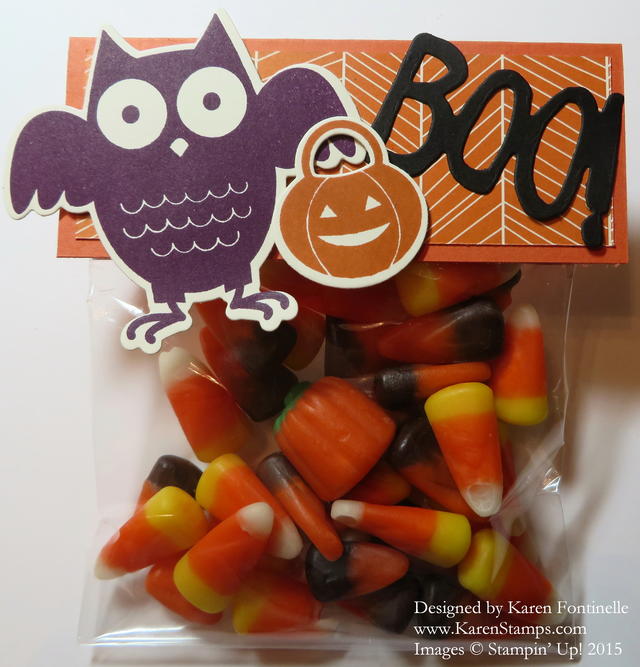 Howl-O-Ween Candy Treat Bag Topper