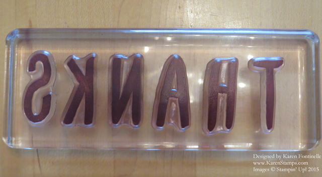 Photopolymer Stamping Tip with Stamps on Block