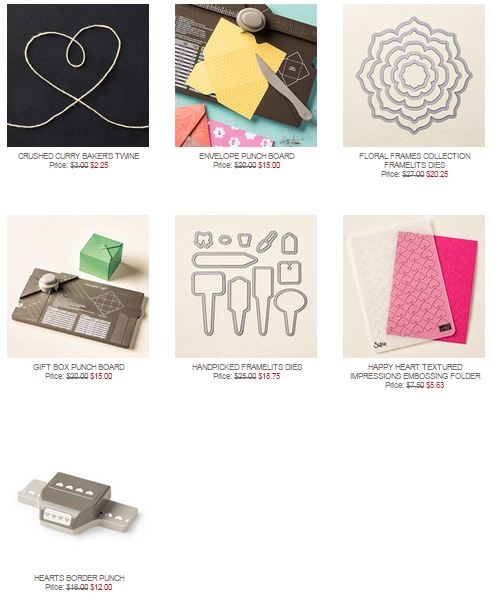 Stampin' Up! Weekly Deal Sept 29 2015