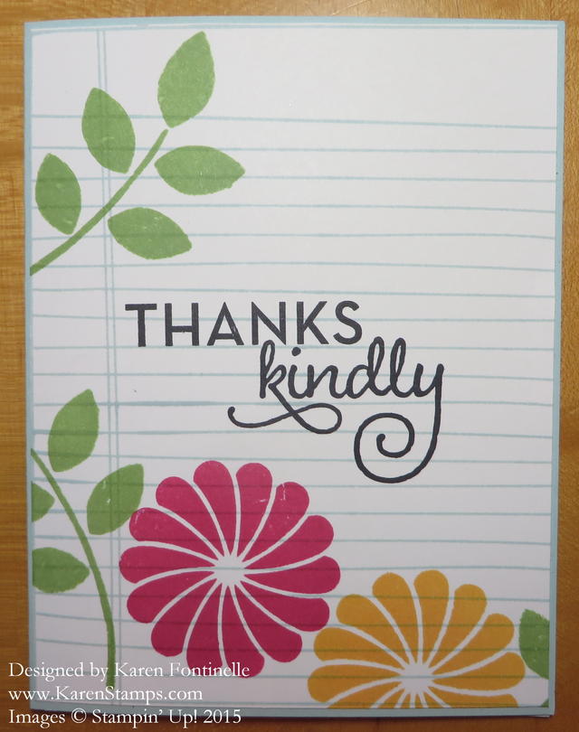 Writing Notes Thank You card