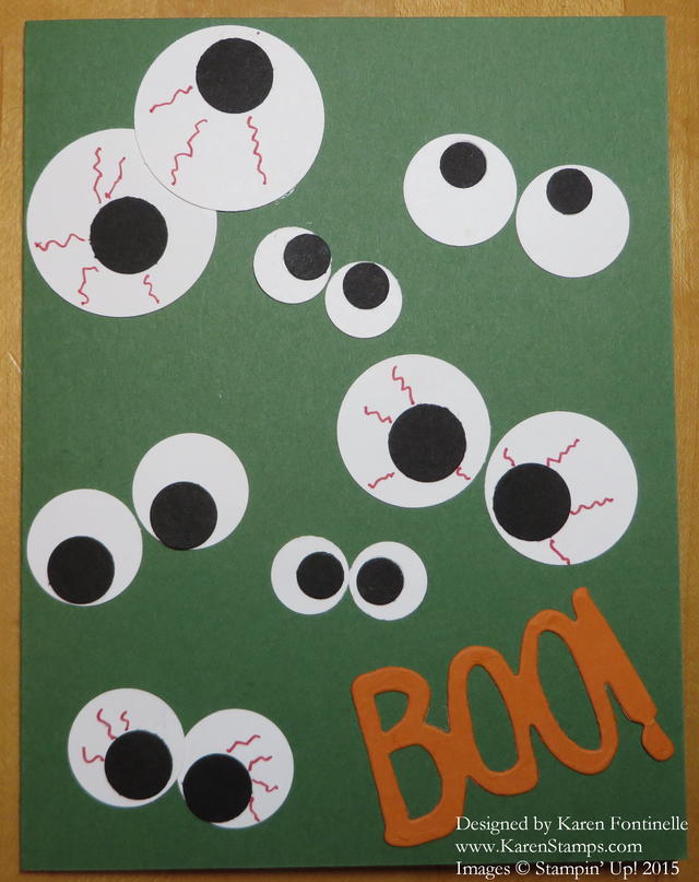 Easy Halloween Eyeball Card