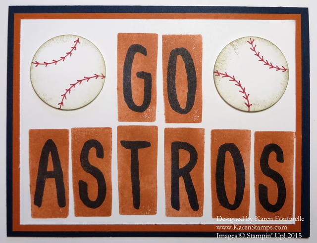 Go Houston Astros Baseball Card