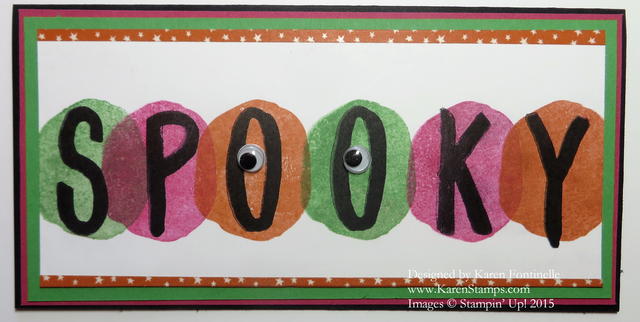 Layered Letters Alphabet Spooky Halloween Card