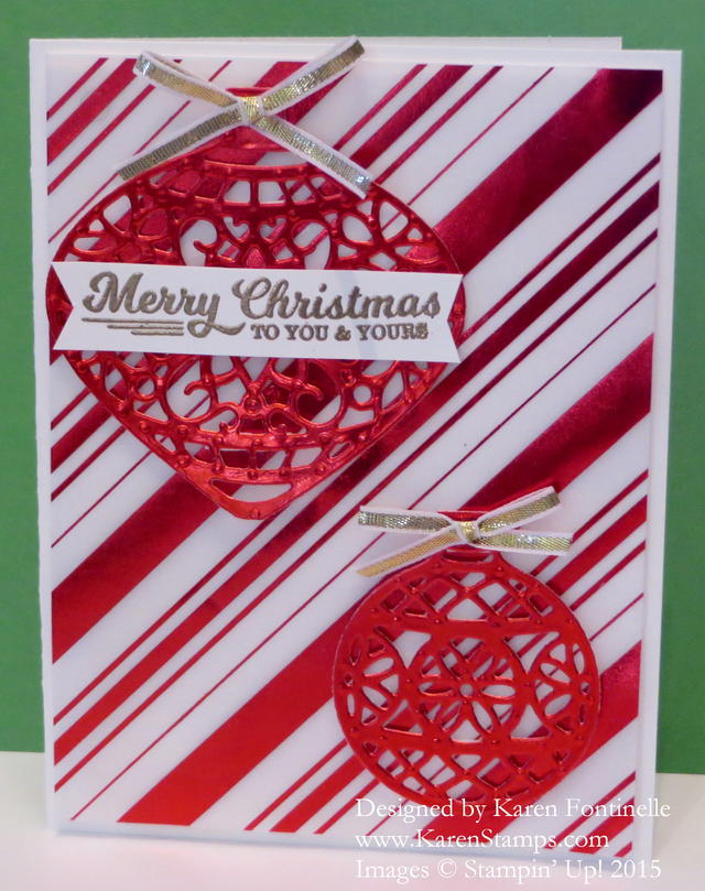 Delicate Ornaments Christmas Card