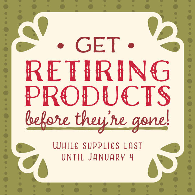 Holiday Catalog Retiring Products