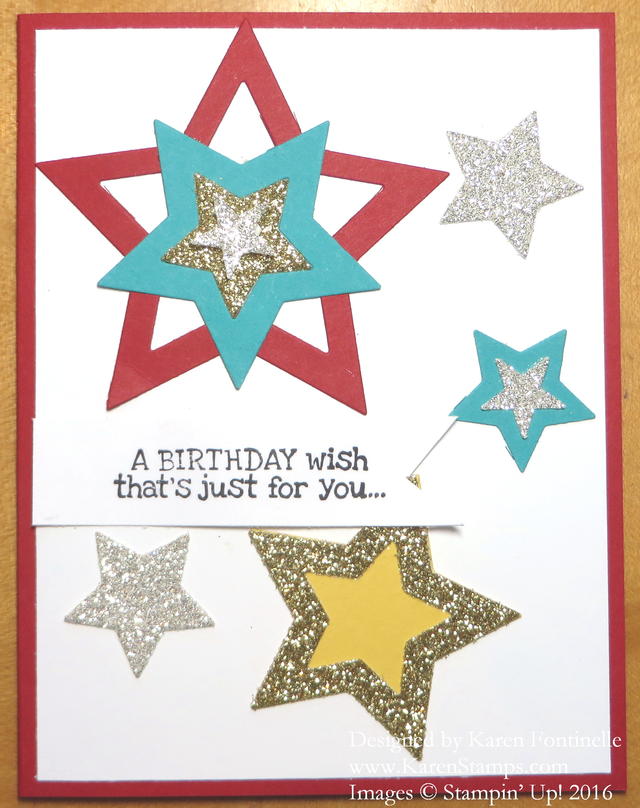 Birthday Card with Stars