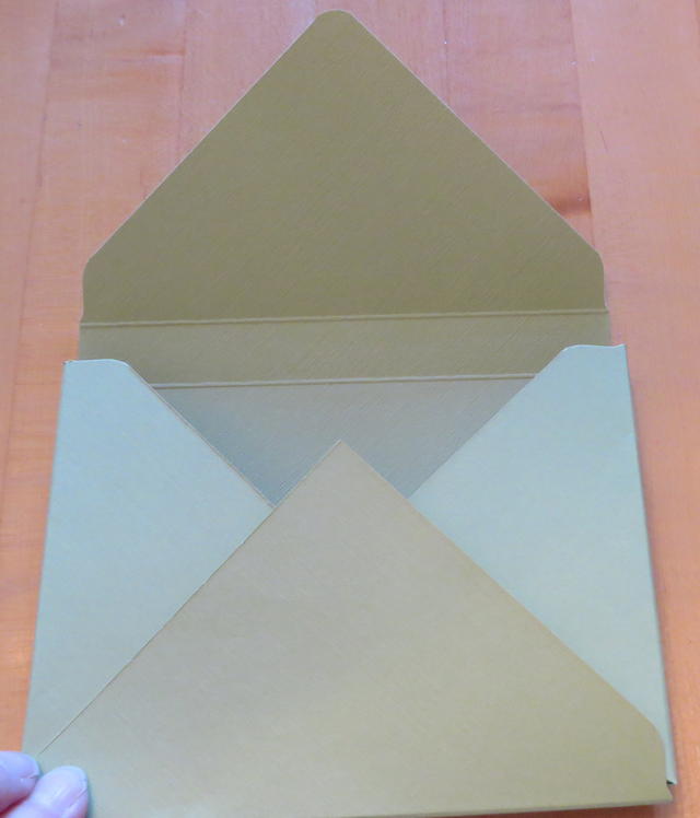 Envelope Punch Board Card Box Folded
