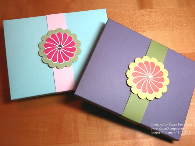 Envelope Punch Board Card Boxes