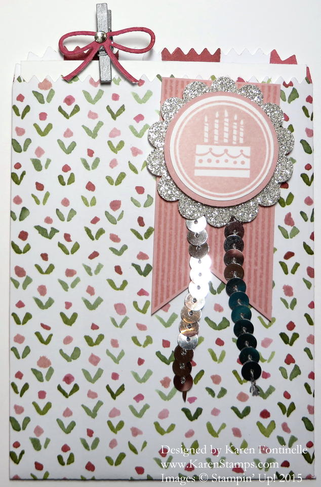 Mini Treat Bag Thinlits Birthday Card