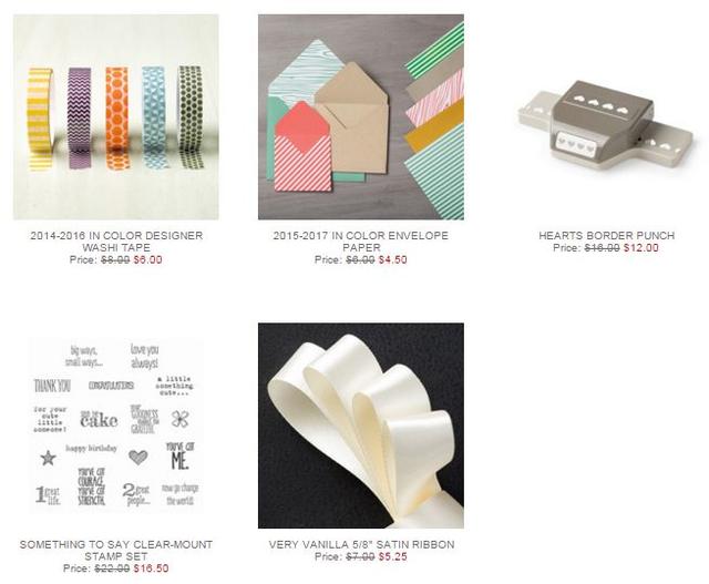 Stampin' Up! Weekly Deal Jan 12 2016