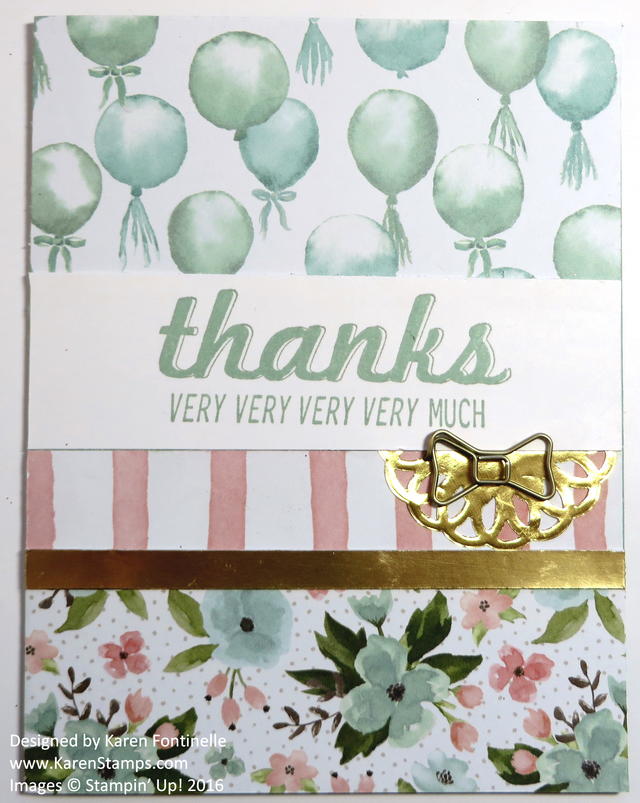 Birthday Bouquet Thank You Card