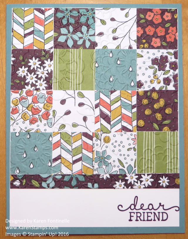 A Paper Quilt Card for National Quilting Day 2016