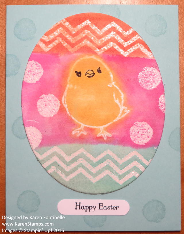 Watercolored Egg Easter Card