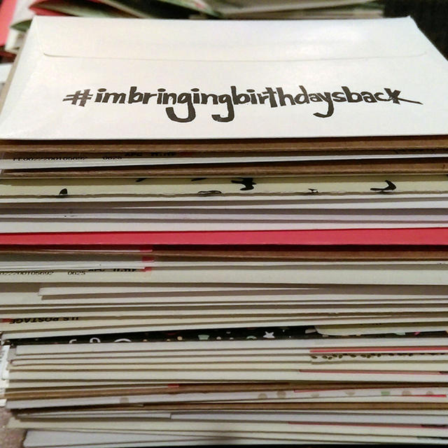 imbringingbirthdaysback card stack