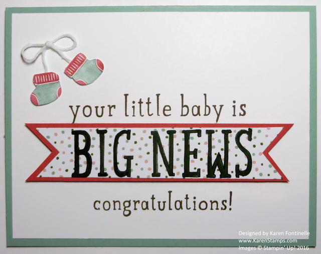 Big News Baby Card