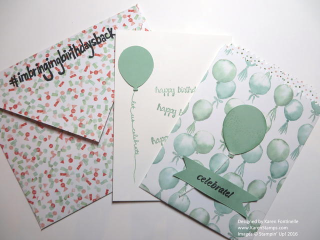Mini Treat Bag Thinlits Balloon Birthday Card with Envelope