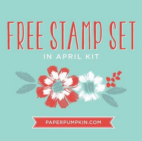 Paper Pumpkin Free Stamp Set April 2016