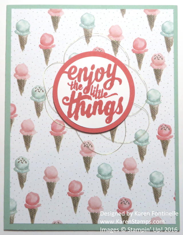 Simple Birthday Card with Birthday Bouquet Paper