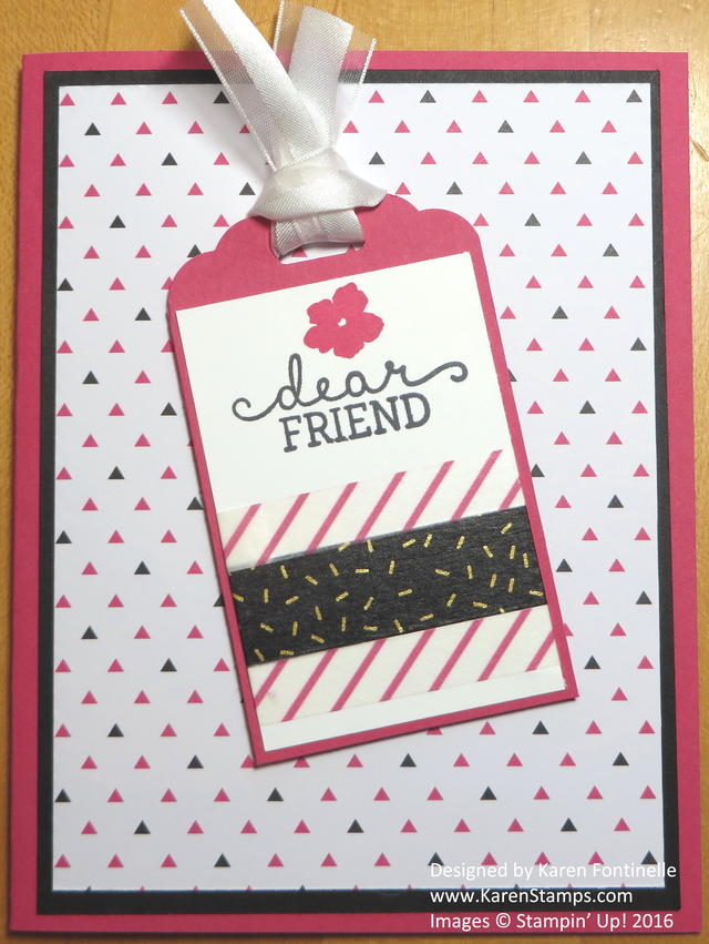 Pop of Pink Easy Card For a Friend