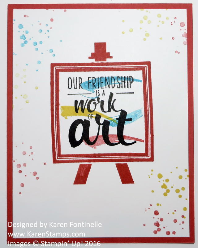 Painter's Palette Card for a Friend