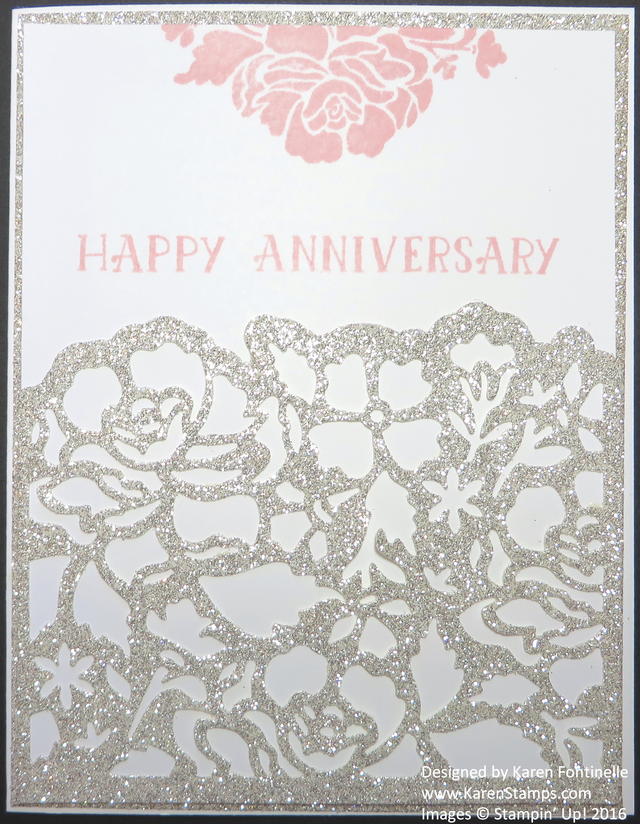 Anniversary Card with Floral Framelits and Floral Phrases