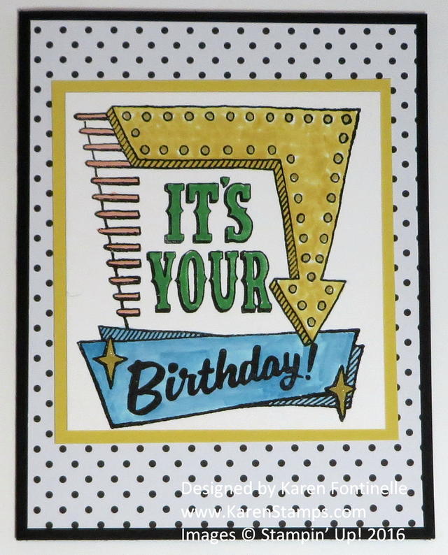 Marquee Messages Birthday Card