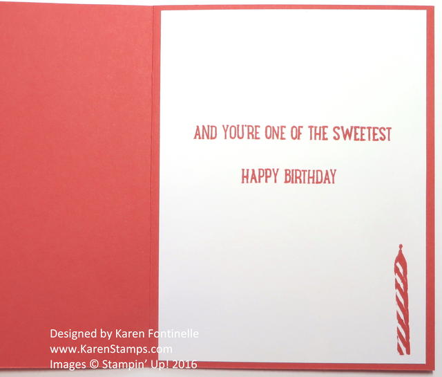 Sweet Cupcake Birthday Card Inside