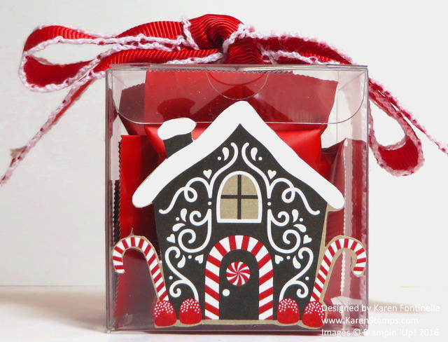 Candy Cane Christmas Tiny Treat Box