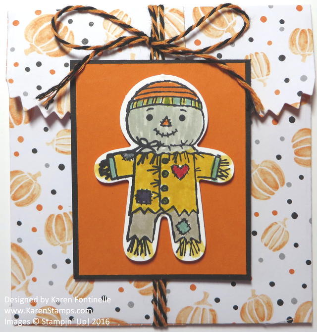 Cookie Cutter Scarecrow Mini Treat Bag for Halloween