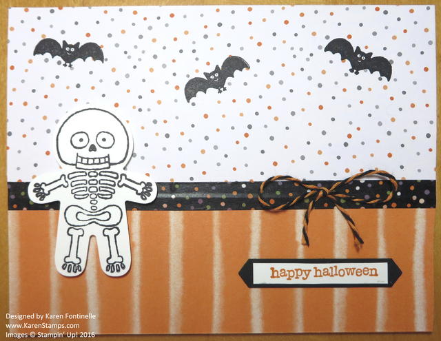 Cookie Cutter Skeleton Halloween Card