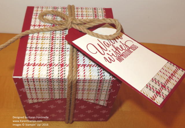 Christmas Decorated White Gift Box