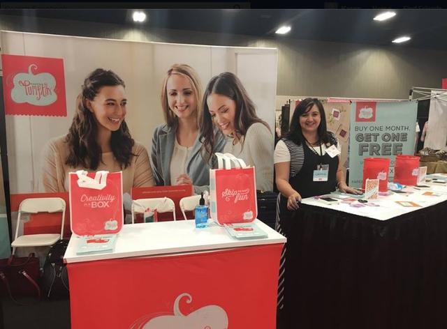 Paper Pumpkin Pinners Conference Booth