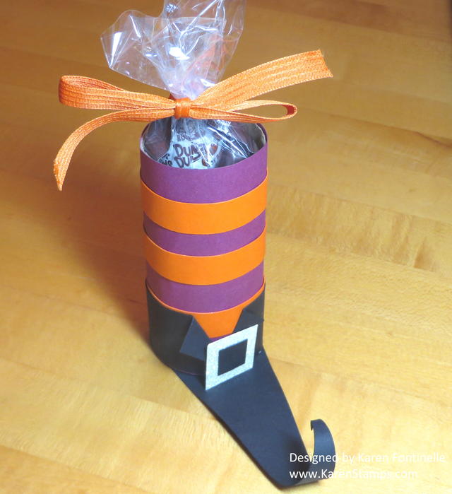 Halloween Witch's Boot Candy Treat Holder