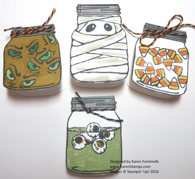 Jar of Haunts Tiny Halloween Cards